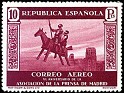 Spain 1936 Press Association 10 Ptas Auburn Edifil 725